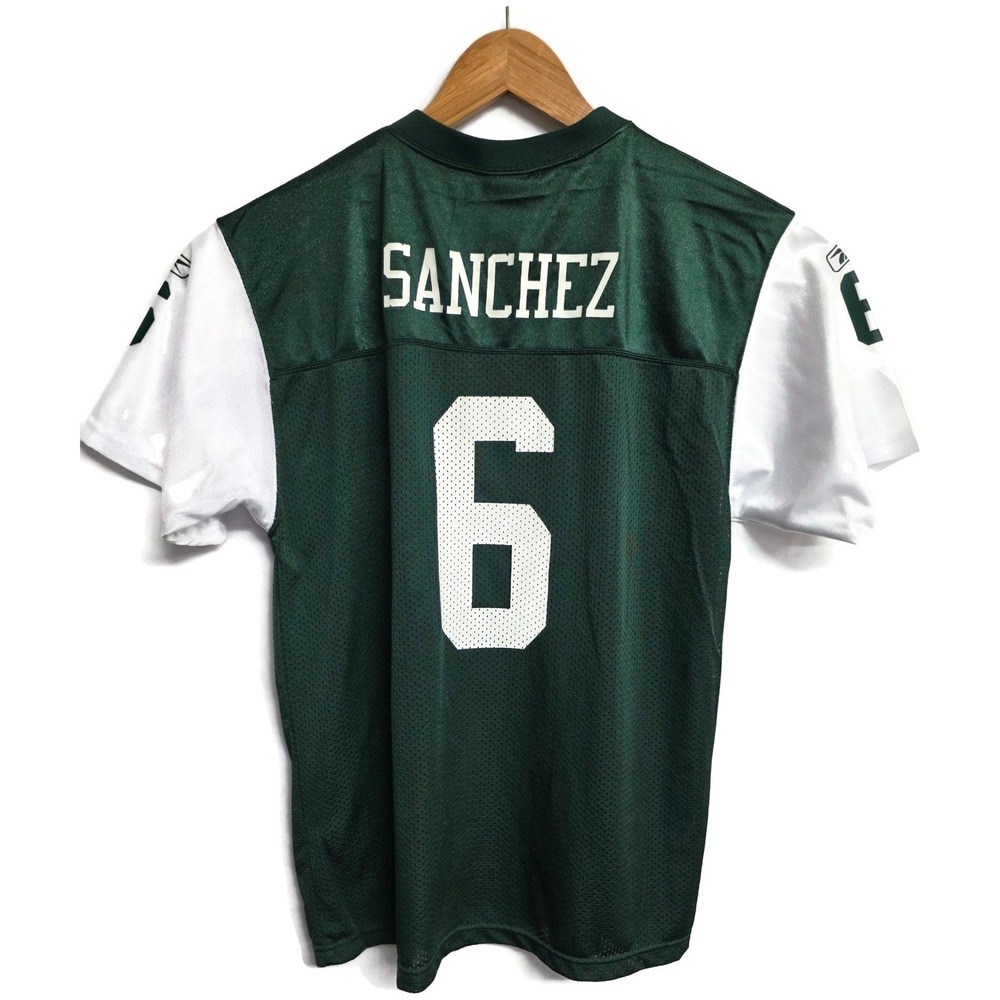 Reebok NFL New York Jets Mark Sanchez 6 Jersey Kids XL 18-20 Green White